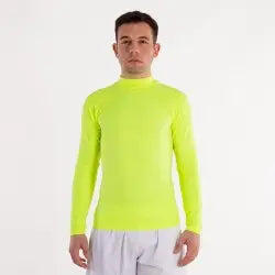 Softee bubble thermoshirt volwassenen m/l, lange mouwen, opstaande kraag