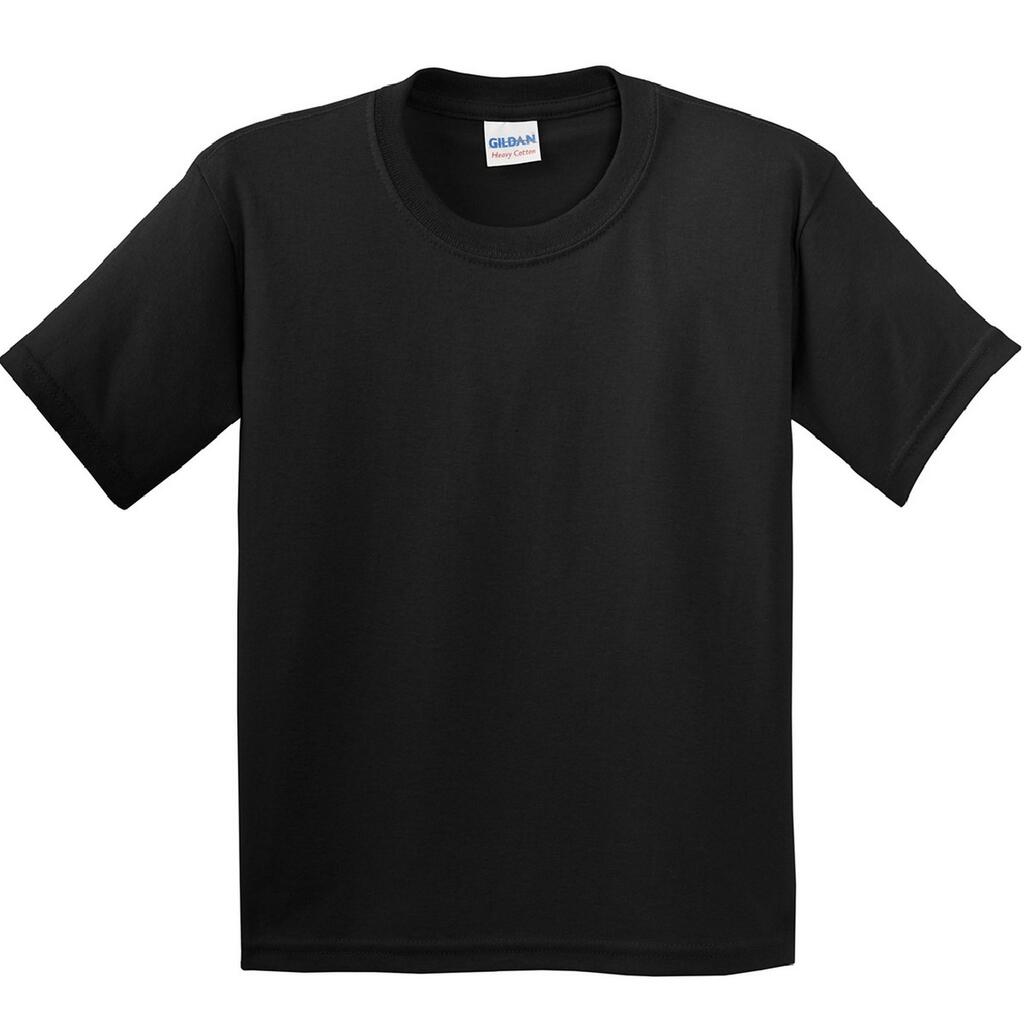 Youth Unisex Heavy Cotton TShirt (Black)