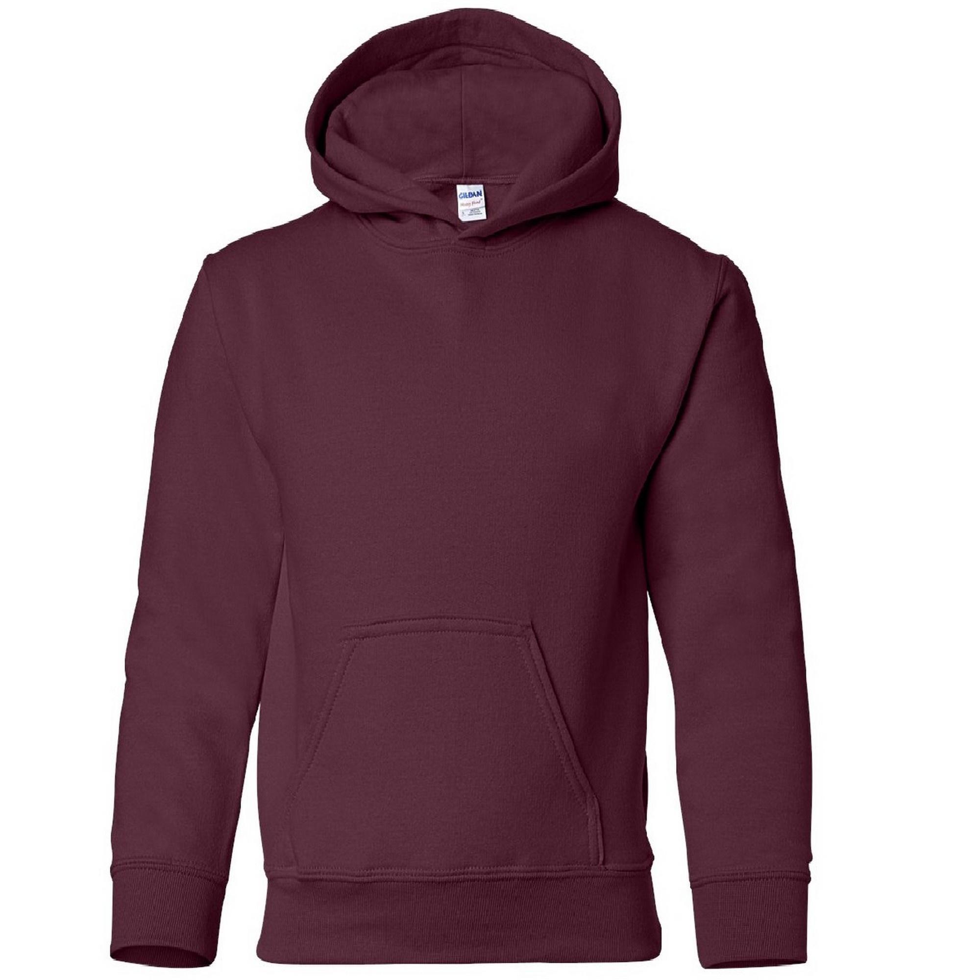 Gildan - Sweatshirt À Capuche Unisexe Pour Enfants À Forte Teneur En Fibres, Top / Hoodie - Sweat-shirt - Bordeaux|marron|rouge - 44 L - Decathlon