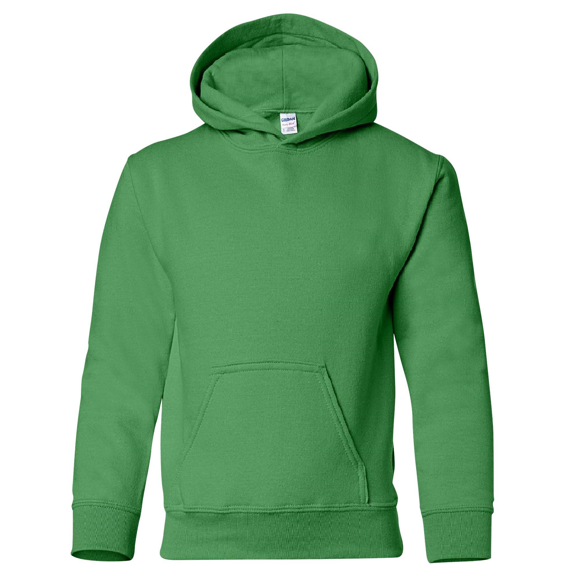 Gildan - Sweatshirt À Capuche Unisexe Pour Enfants À Forte Teneur En Fibres, Top / Hoodie - Sweat-shirt - Vert - 44 L - Decathlon