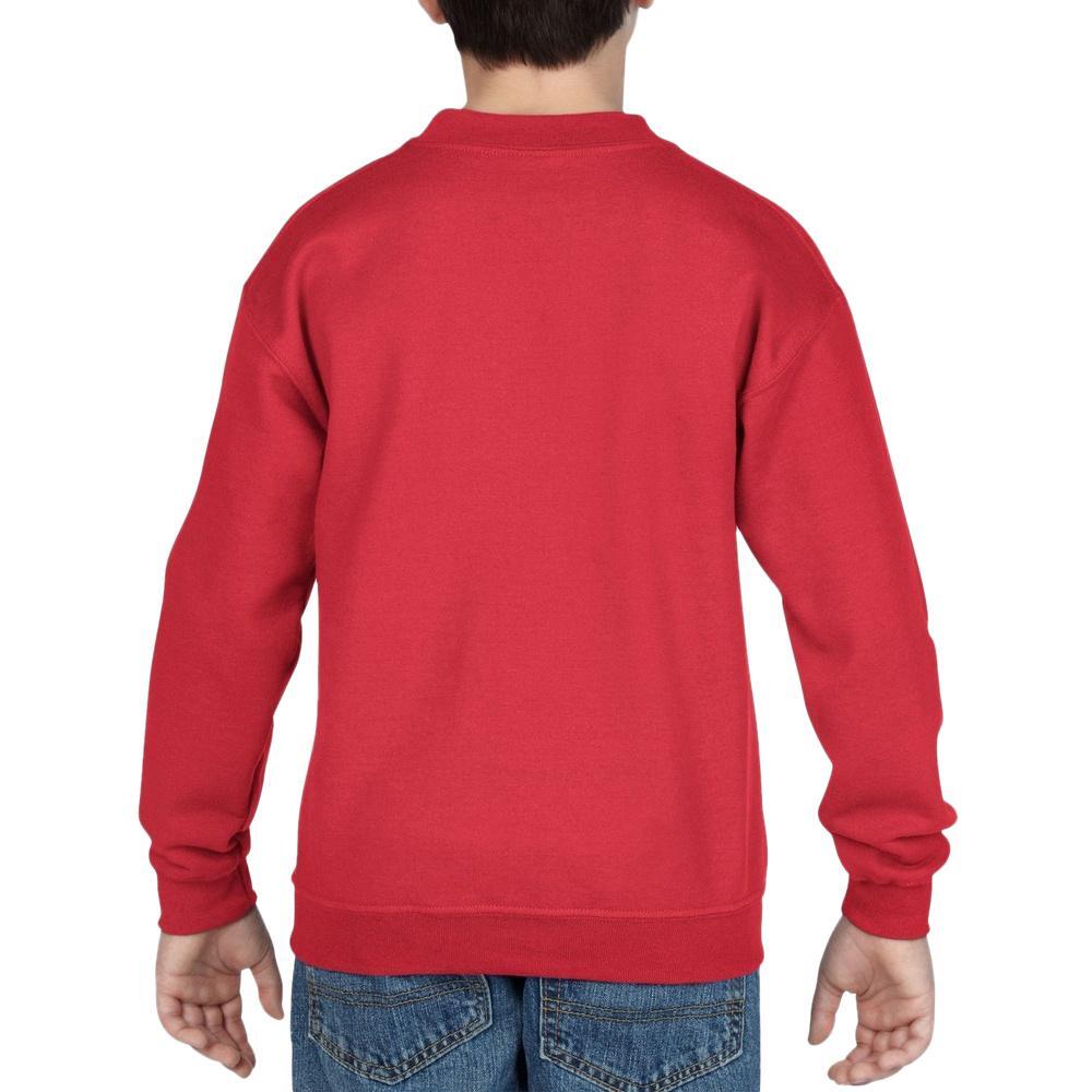 Casaco Suéter Criança Unisex Gola Redonda Encorpado (Vermelho) 4/4