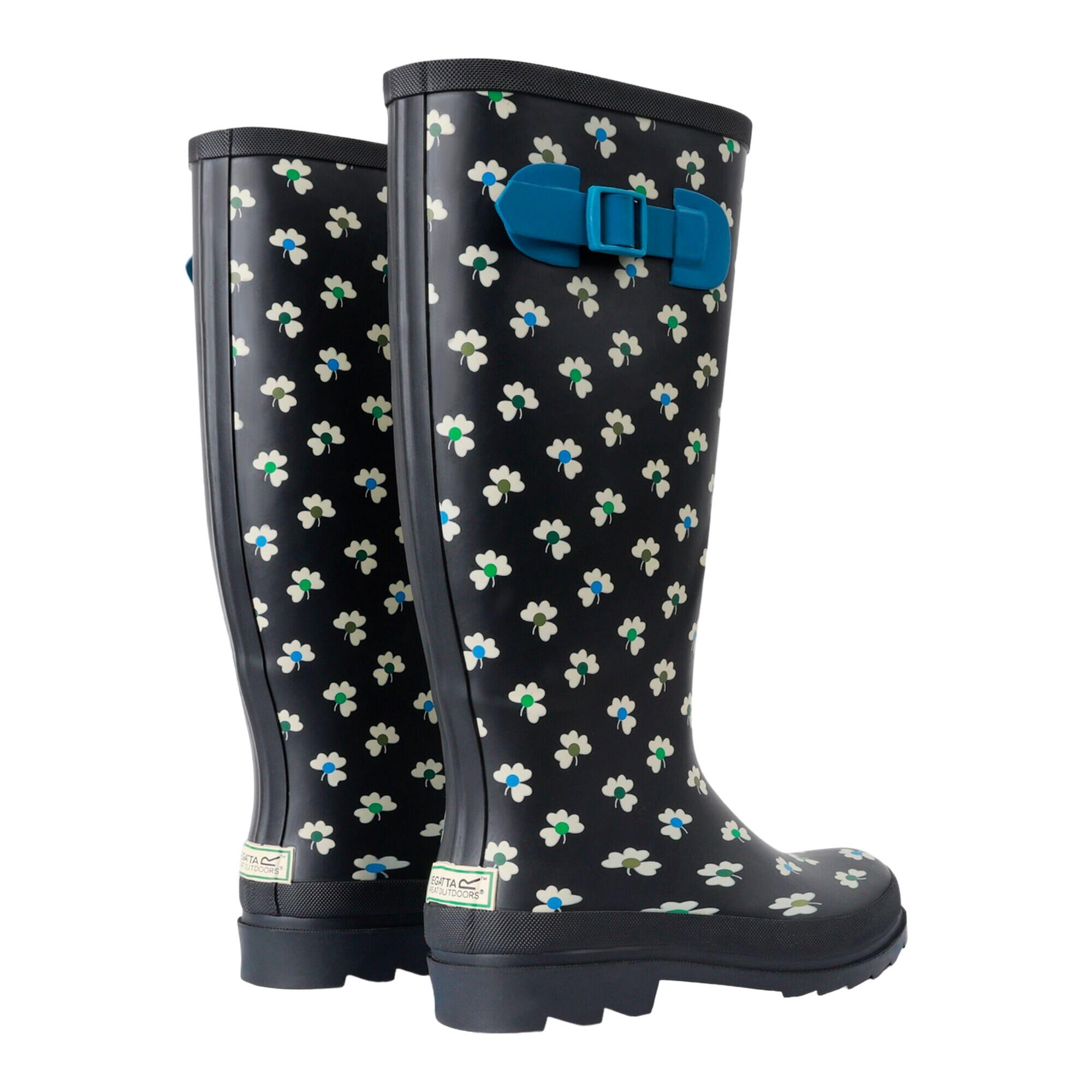 Womens/Ladies Orla Kiely Hi II Clover Wellington Boots (Black) 2/5