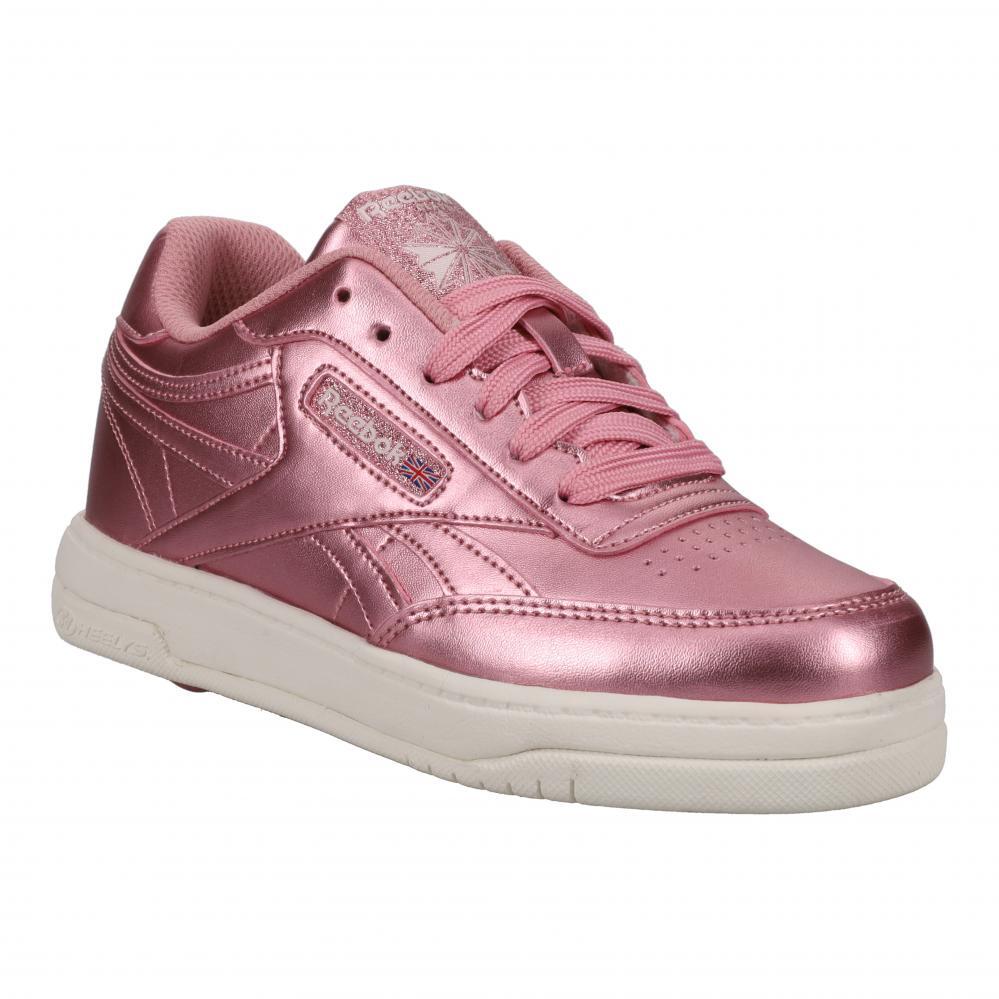 Heelys X Reebok Club C PU Rose Gold/Cream Kids Heely Shoe 2/7