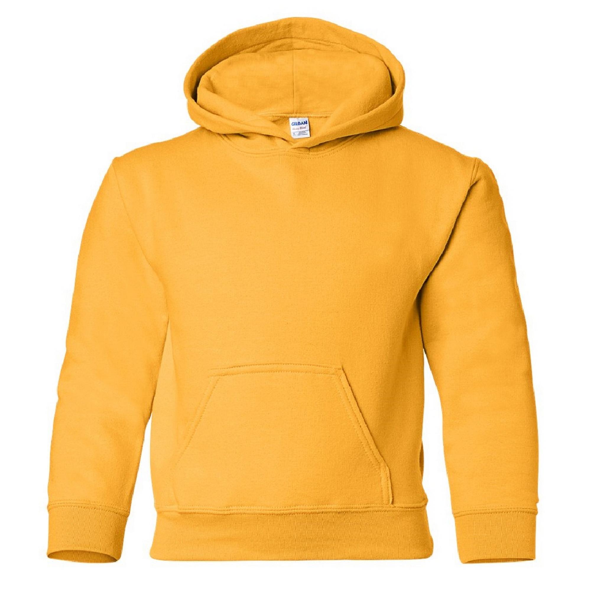 Gildan - Sweatshirt À Capuche Unisexe Pour Enfants À Forte Teneur En Fibres, Top / Hoodie - Sweat-shirt - Jaune - Decathlon
