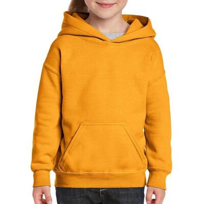 Felpa Con Cappuccio Unisex/Bambini Gildan Bianco