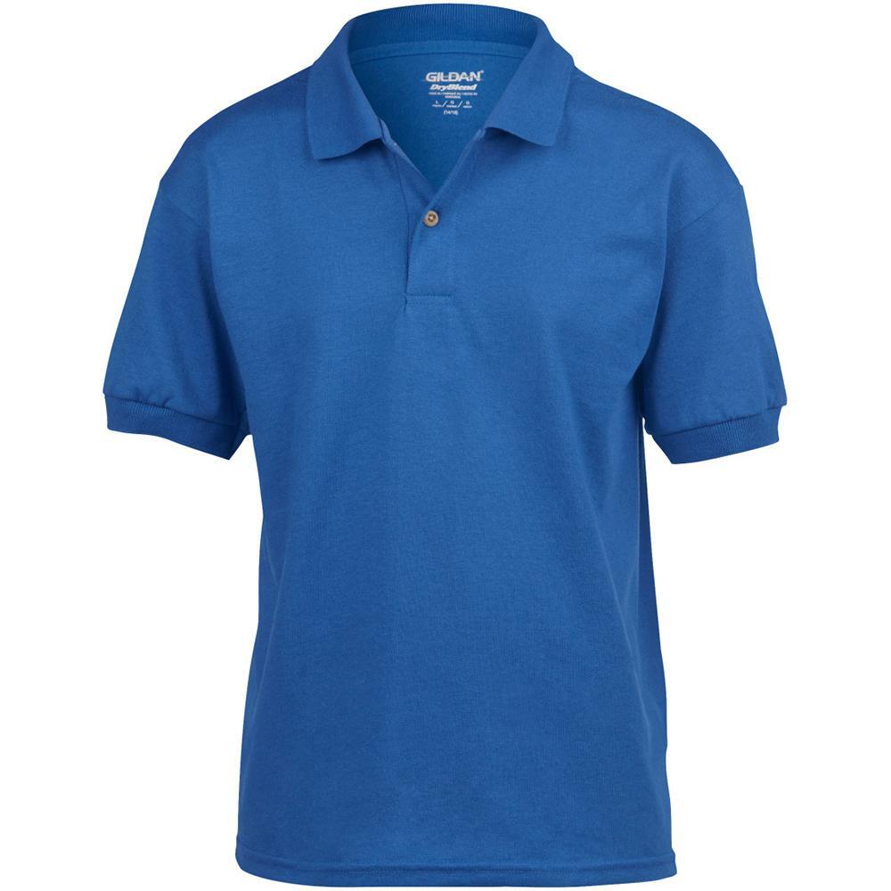 DryBlend Childrens Unisex Jersey Polo Shirt (Royal)