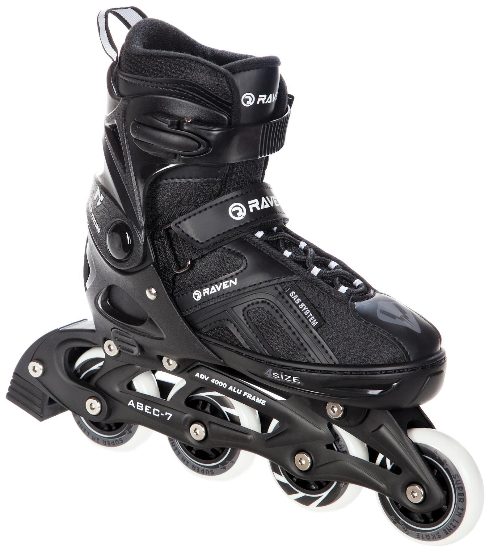 RAVEN Verstellbare Rollschuhe Pulse Schwarz
