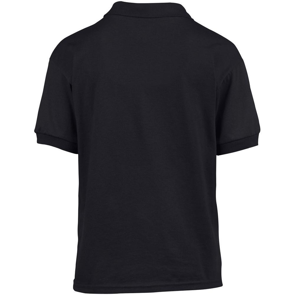 Polo Unisexe En Jersey DryBlend Pour Enfants (Noir) 2/4