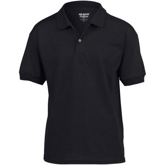 Polo Unisexe En Jersey DryBlend Pour Enfants (Noir)