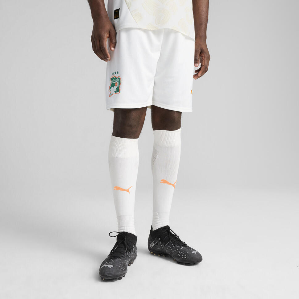 Męskie szorty Wybrzeże Kości Słoniowej 2025 PUMA White Dark Myrtle Green
