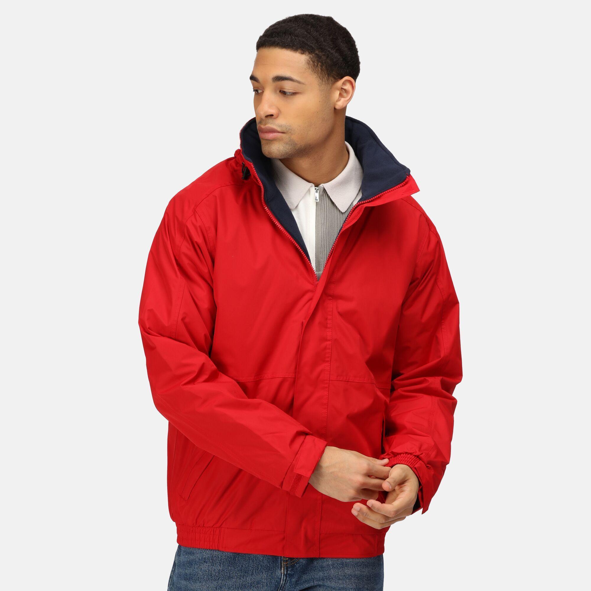 Dover Jacke, wasserfest, winddicht, Thermoschutz Damen und Herren Rot/Marineblau 3/5