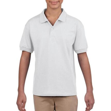 Polo Unisexe En Jersey DryBlend Pour Enfants (Blanc)