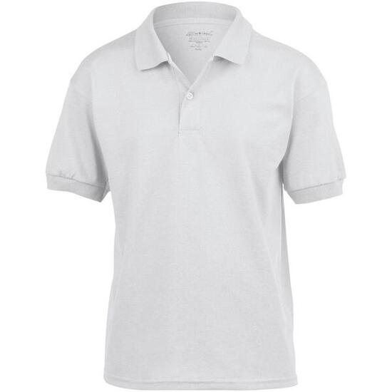Polo Unisexe En Jersey DryBlend Pour Enfants (Blanc)