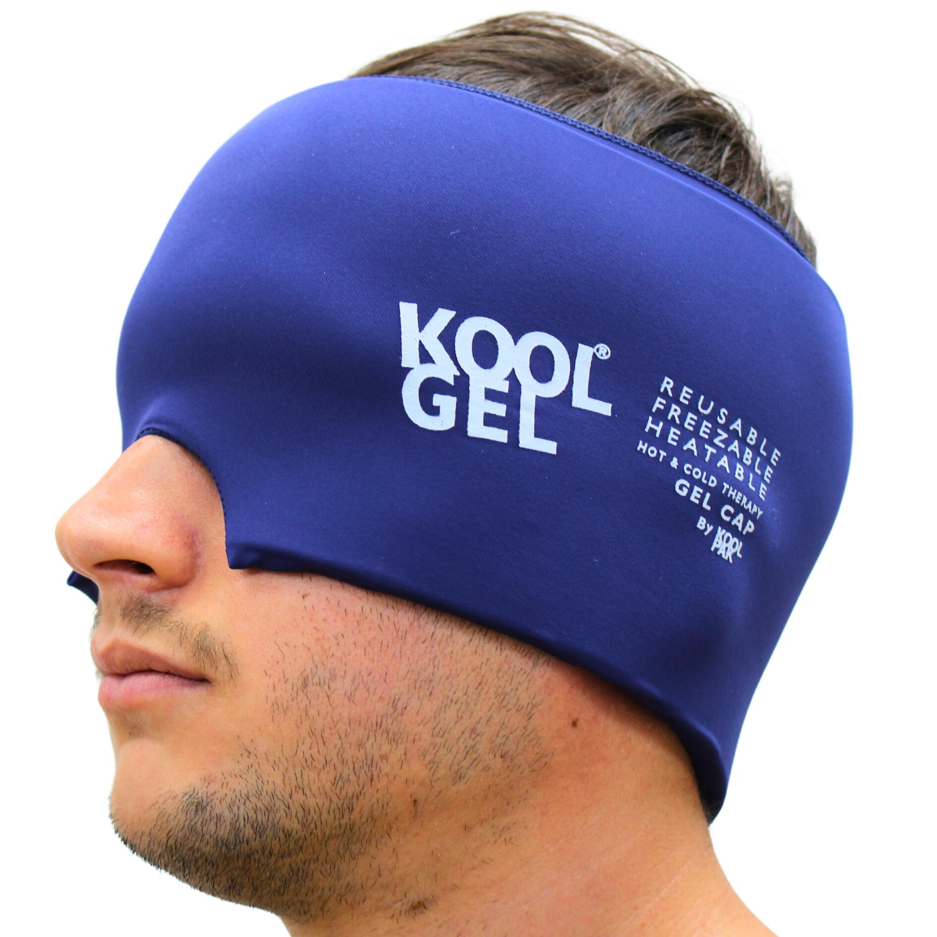 KOOLPAK Koolpak Reusable Hot Cold Migraine Cap | Headache & Sinus Relief