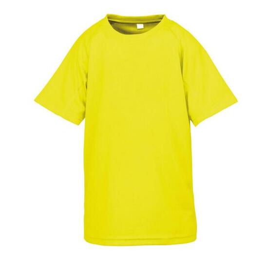 Impact Kinderen/Kinderen Junior Performance Aircool TShirt (Fluorescerend Geel)