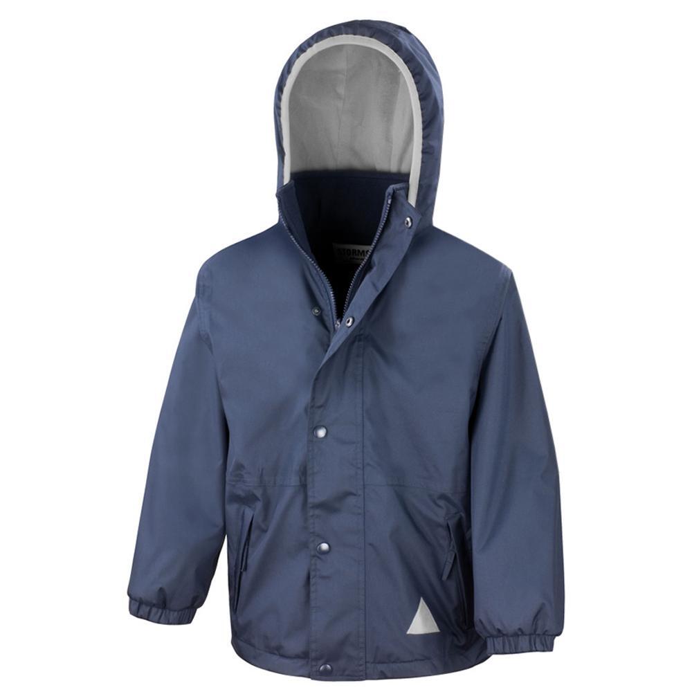 Veste Polaire Réversible Imperméable Enfant Unisexe (Bleu Marine/Bleu Marine) 3/4