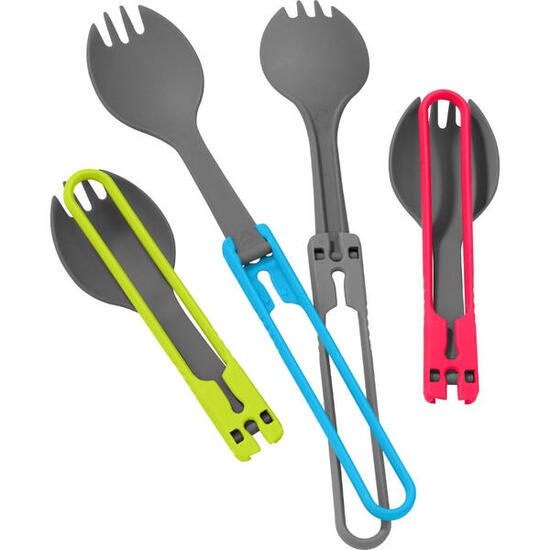 MSR Utensil Set 4-delige Sporks - Multi-kleur