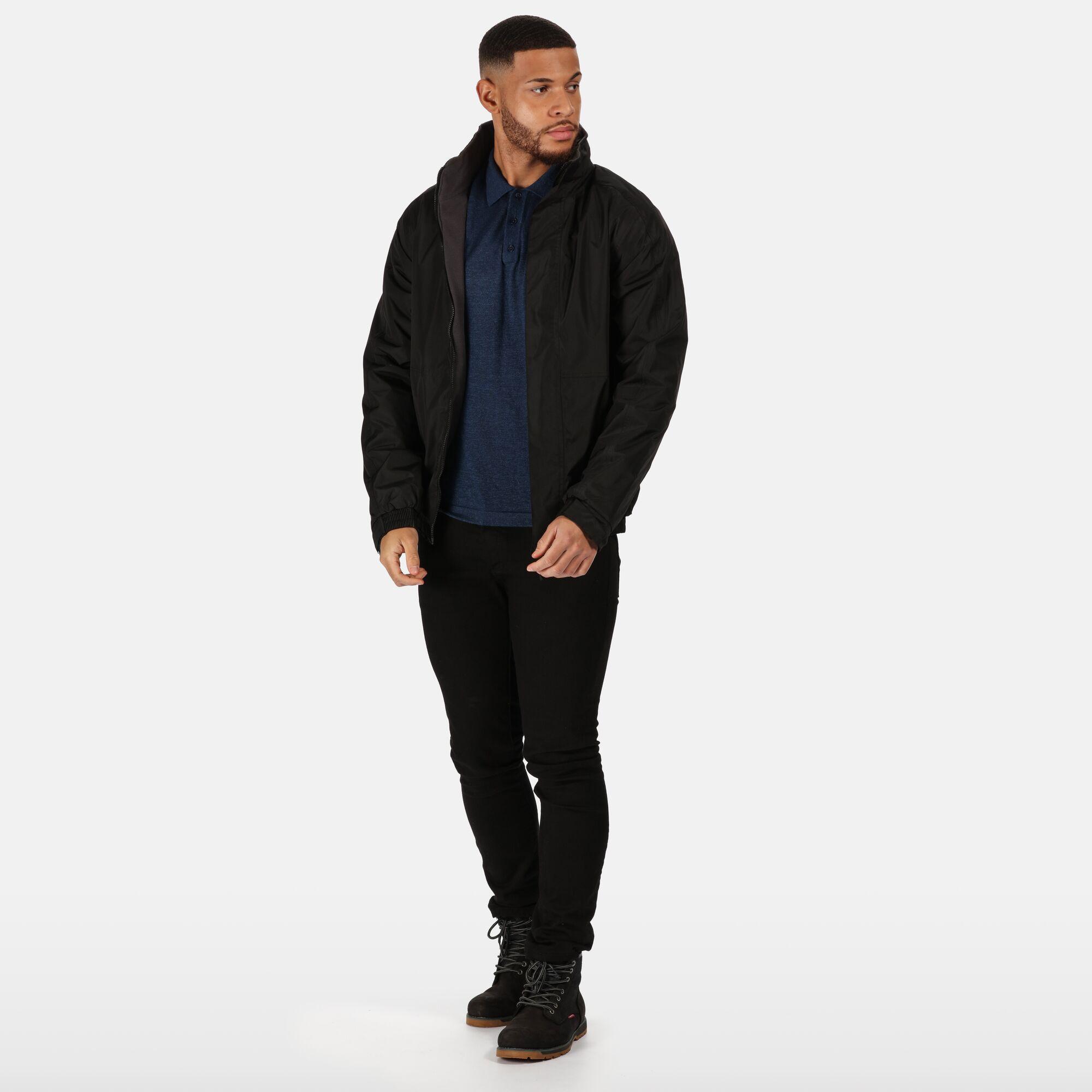 Dover Veste Coupevent Imperméable Homme (Noir / Gris) 4/5