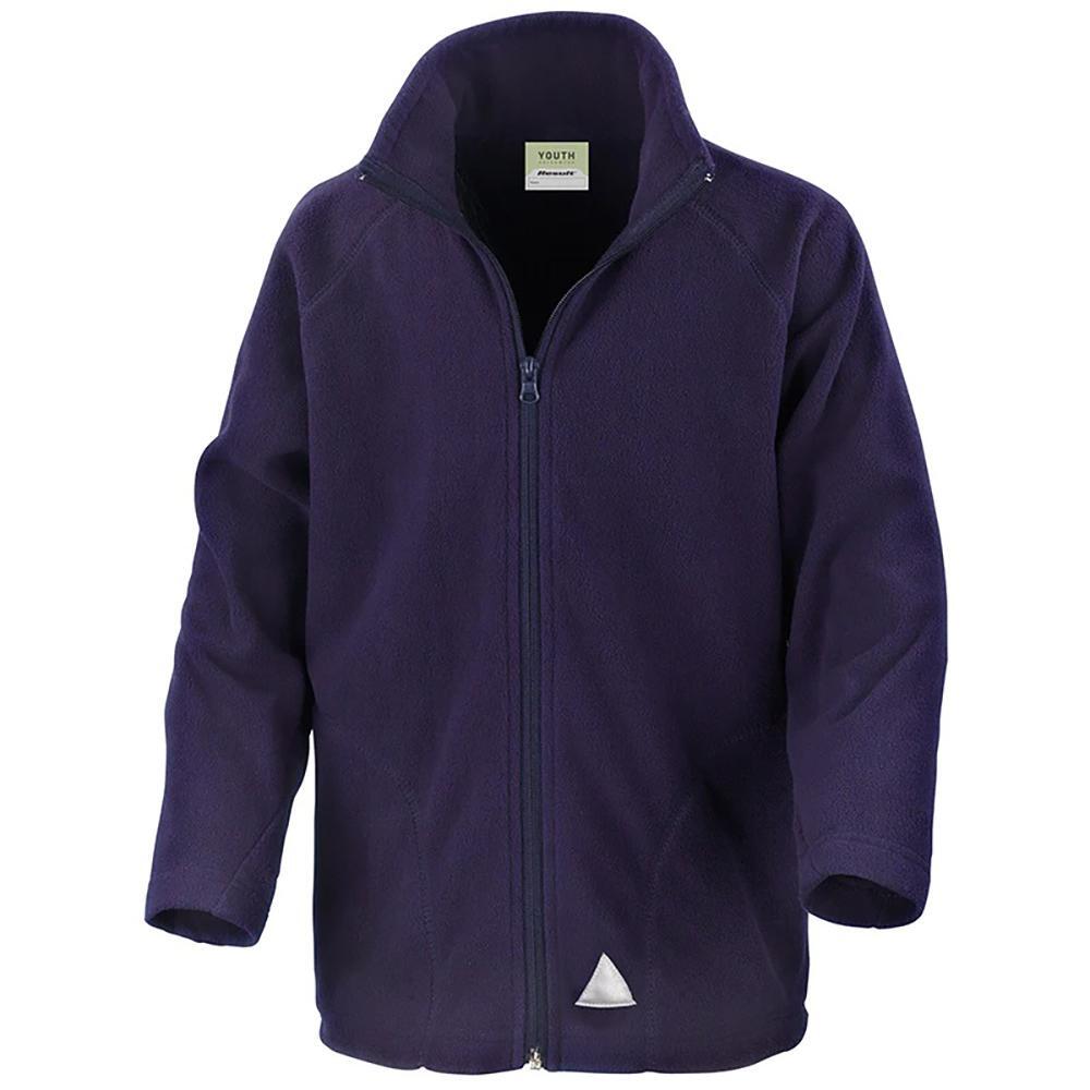 Core Childrens/Kids Micron Fleece Jacket (Azul Marinho) 2/5