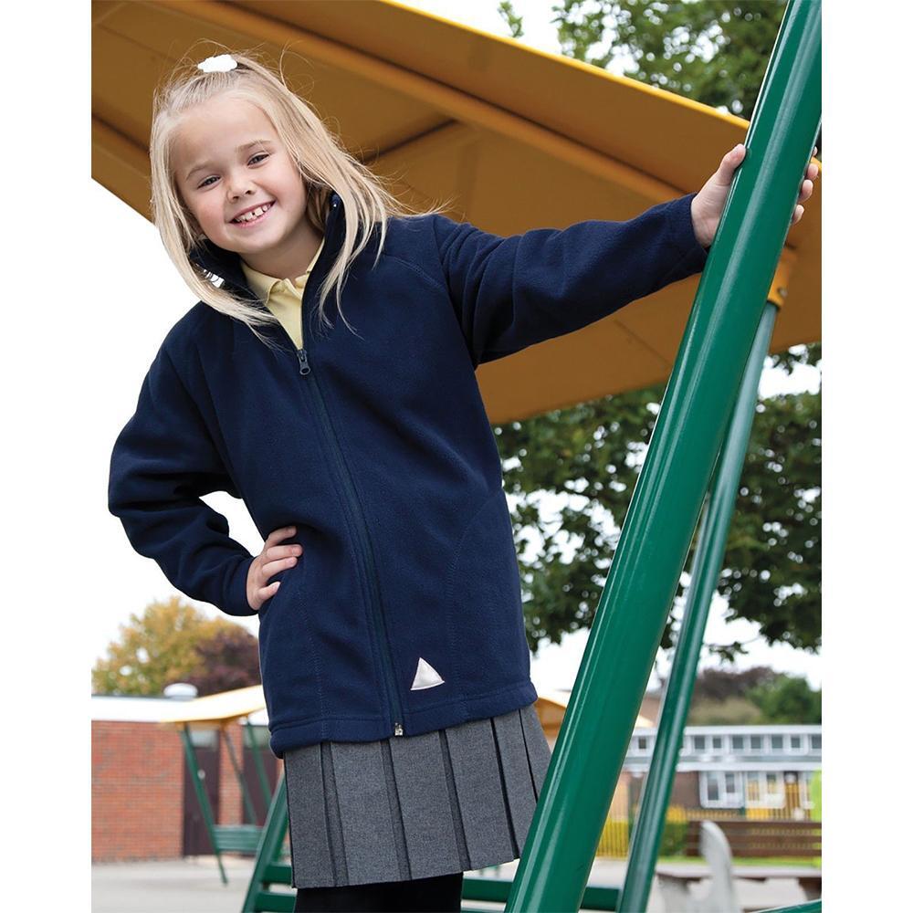 Core Childrens/Kids Micron Fleece Jacket (Azul Marinho) 4/5
