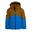 Kinder Winterjacke Gryllefjord Bronze/Azurblau/Marine