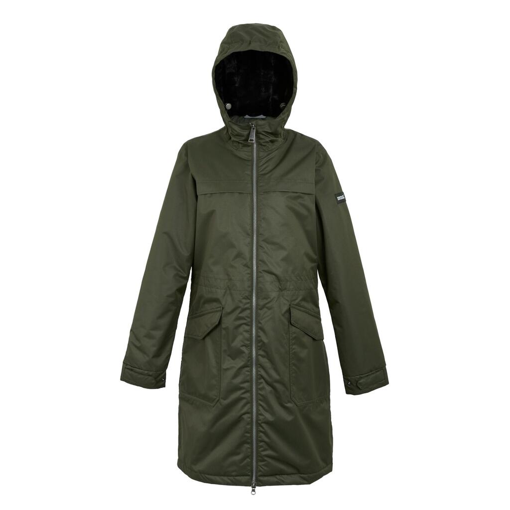 Womens/Ladies Romine II Waterproof Jacket (Dark Khaki/Black)