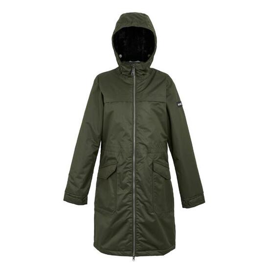 Veste Imperméable ROMINE Femme (Kaki Foncé / Noir)