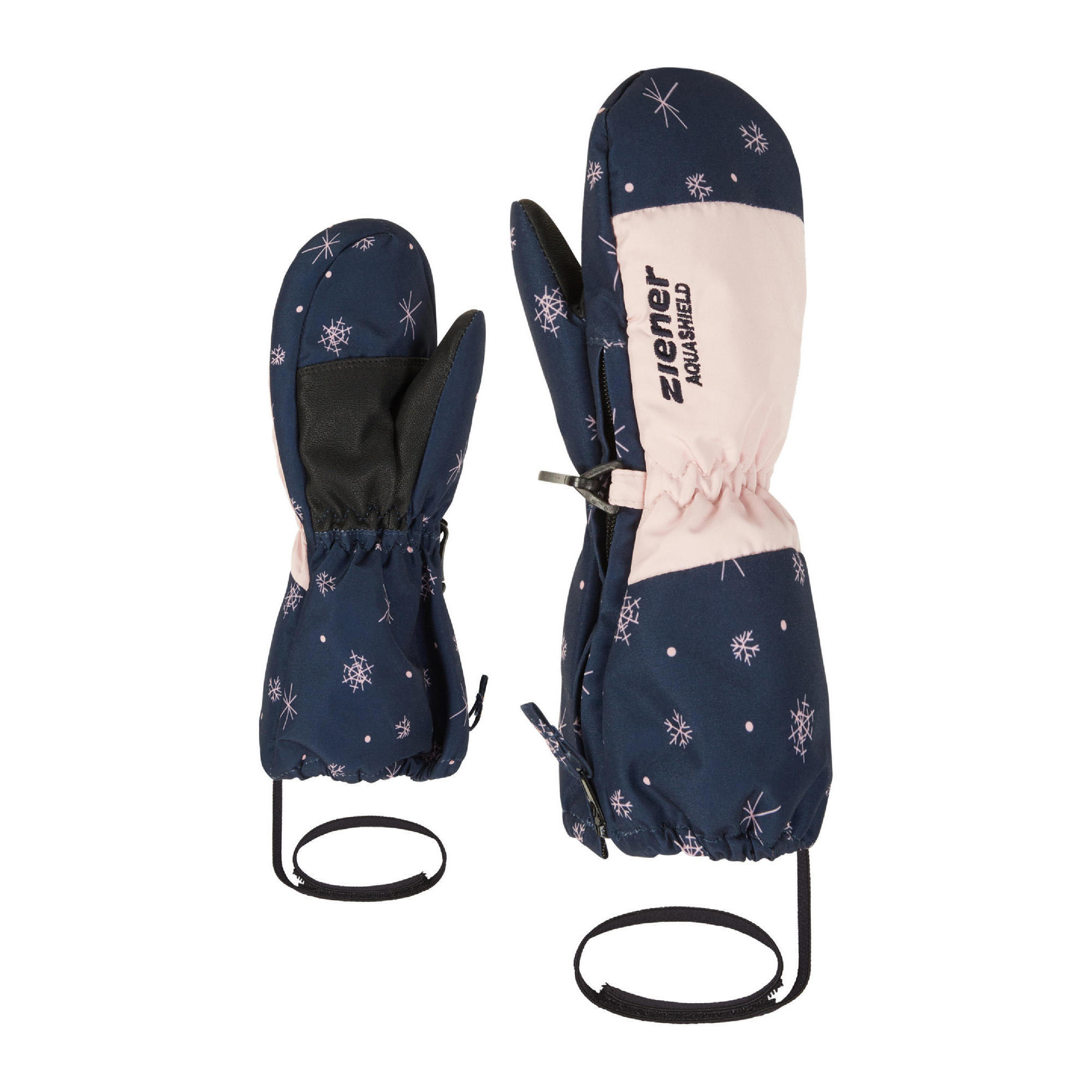 Ziener - Ziener Levi As Minis Gants De Ski - Gants - Bleu|rose - 2 - Decathlon