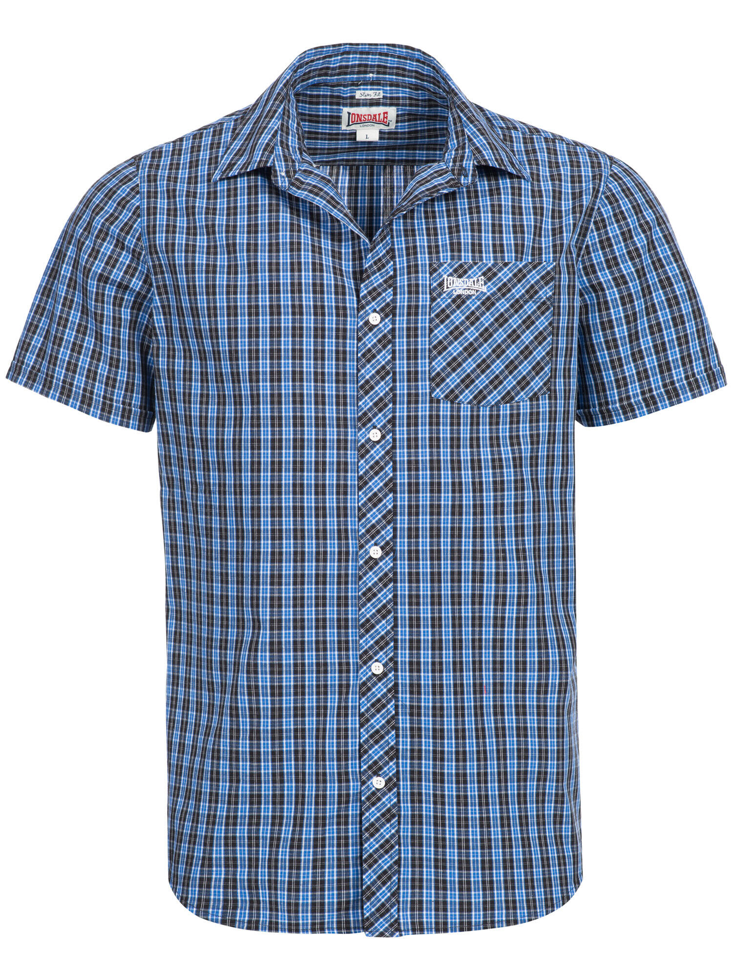 Chemise pour homme Lonsdale Brixworth bleue 2/5
