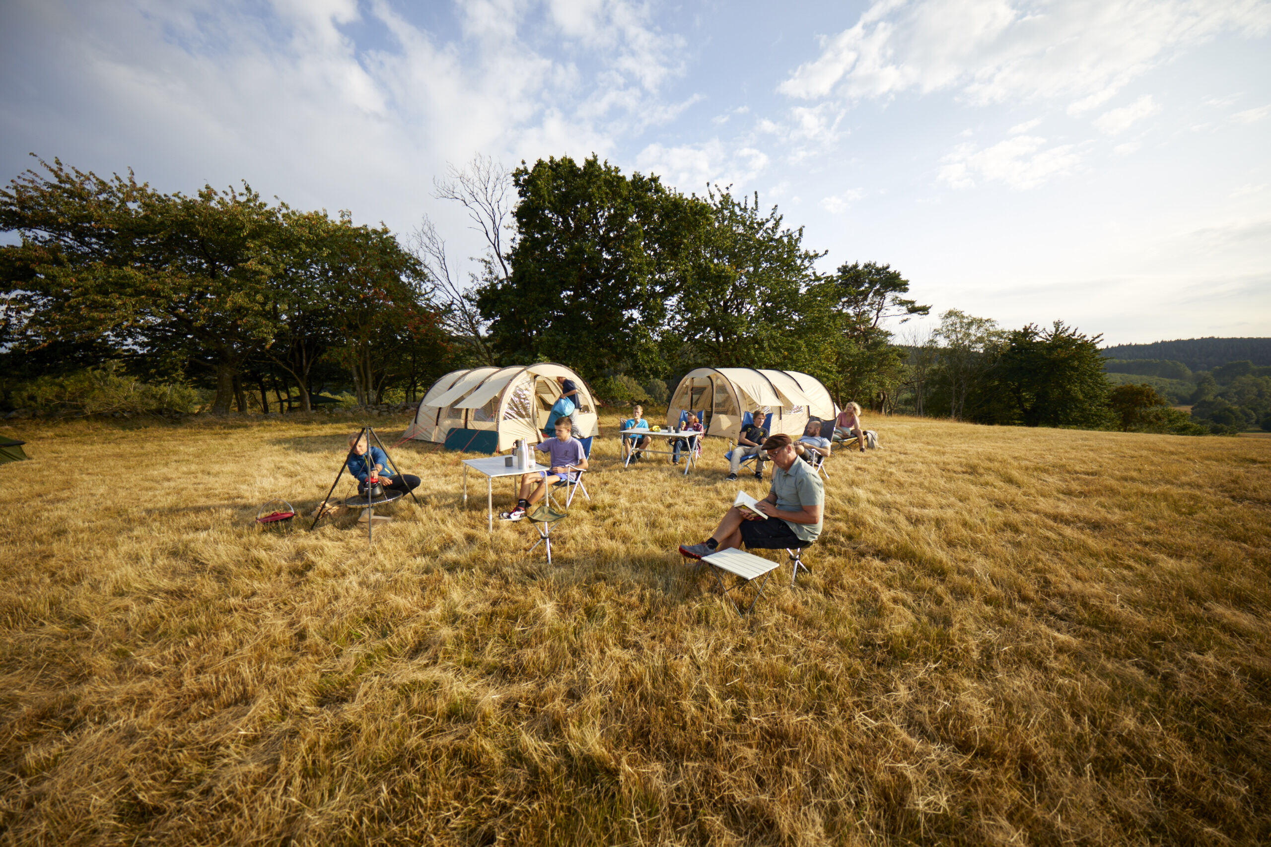 El Tovar Chaise à haut dossier Camping pliante Outdoor Accoudoirs Alu 100 kg 9/10