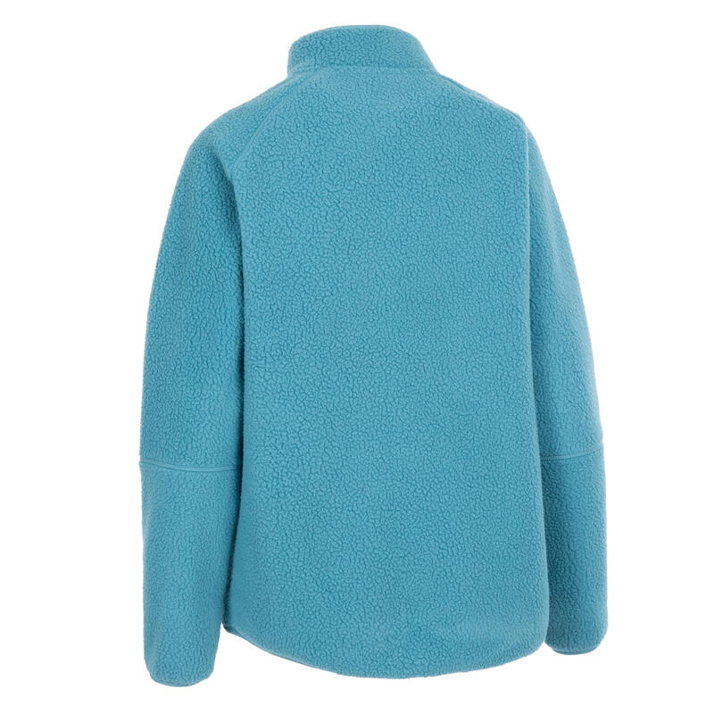 Dames Quake Leren Biezen Fleece Jas (Storm Blauw)