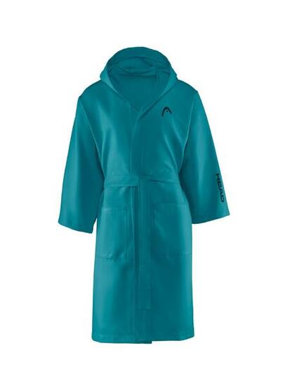 Accappatoio adulto in microfibra con cappuccio multiusoColore Sunny Yellow