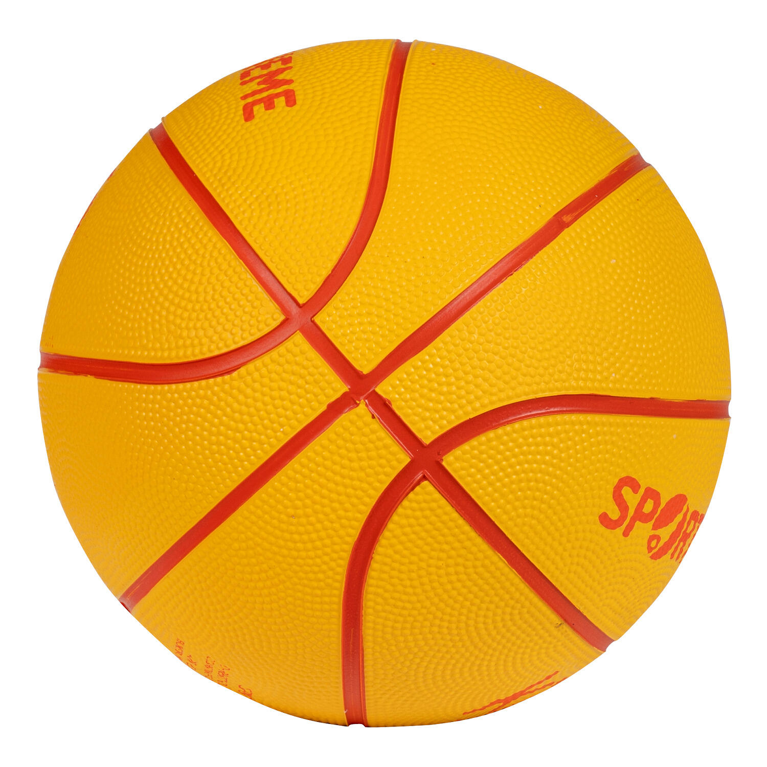 Basketball Kids Größe 3 Basketball Unisex Gelb-Rot 2/5