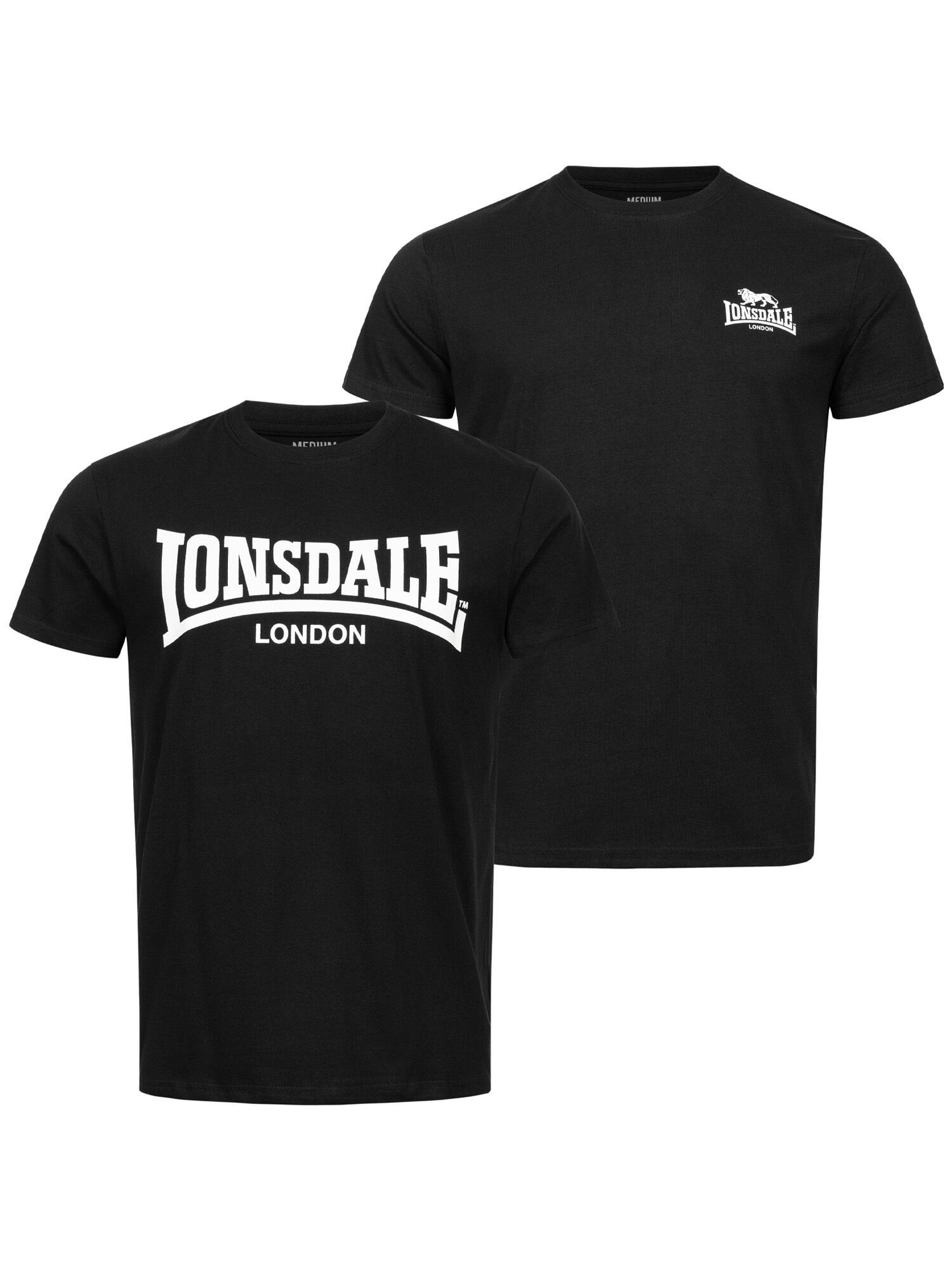 LONSDALE Heren-T-shirt, regular fit dubbelpak PIDDINGHOE 2/7