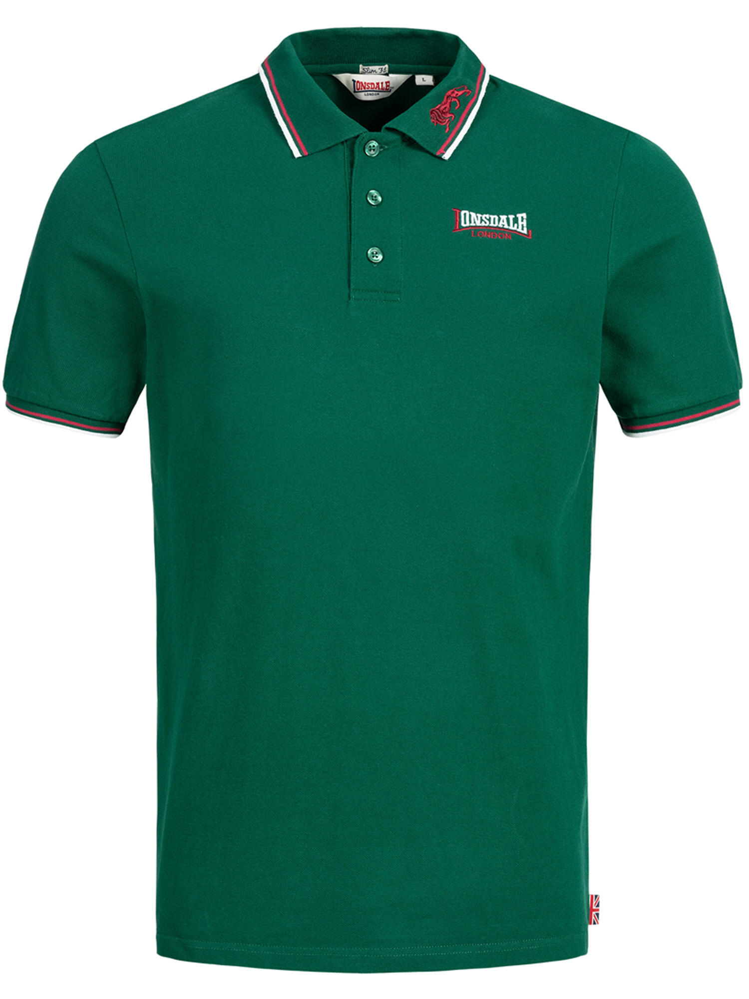 Polo per uomo Lonsdale lion bianco 2/5