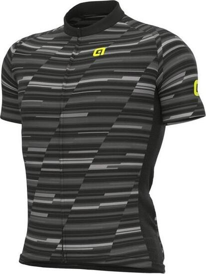Maillot Cycliste Homme Manches Courtes - Solid Step Noir