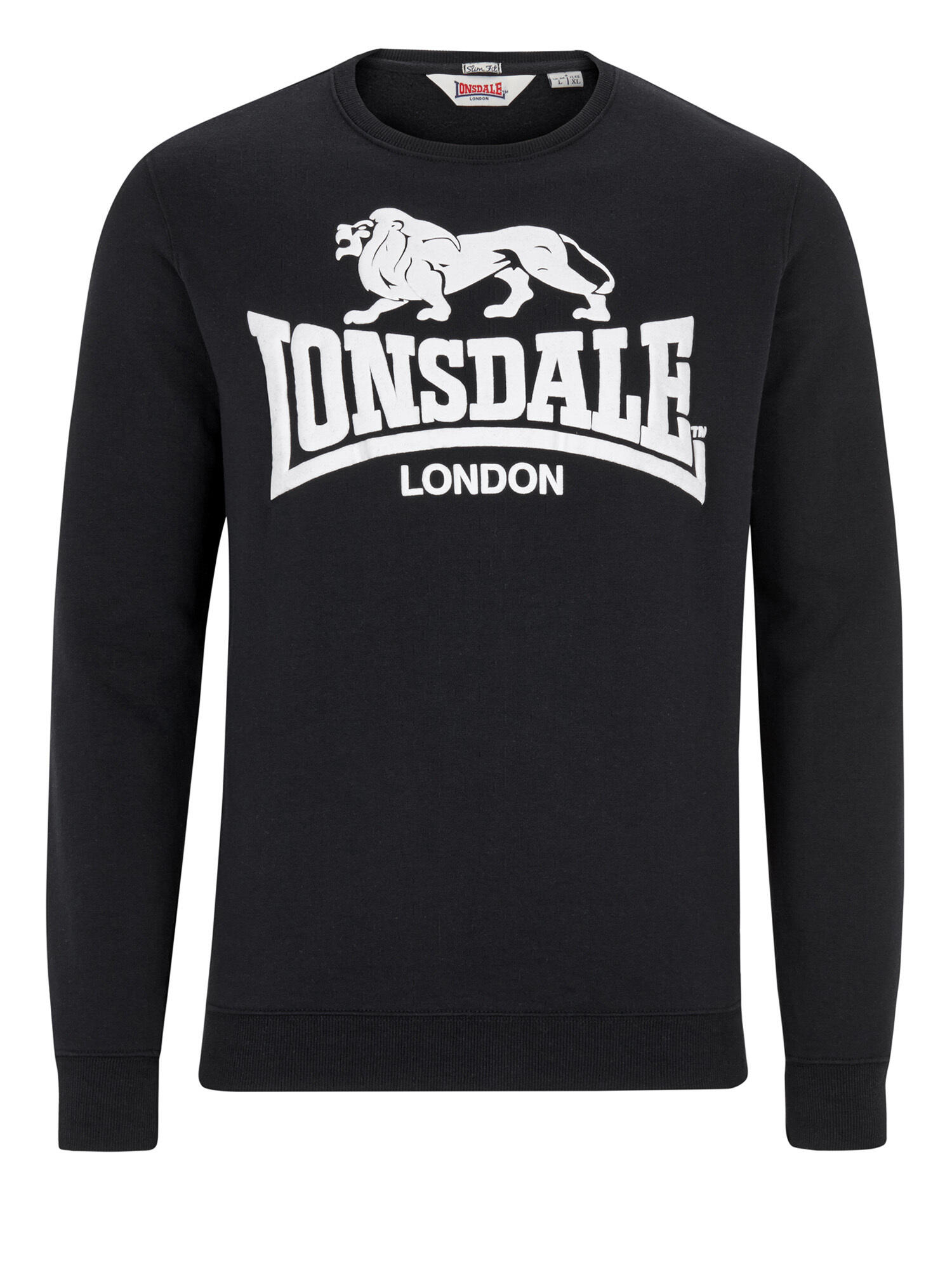 Pulls molletonnés pour hommes Lonsdale Crew go sport Noir 2/6