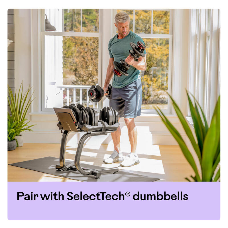 BowFlex Support pour haltères SelectTech avec Media Rack intégré