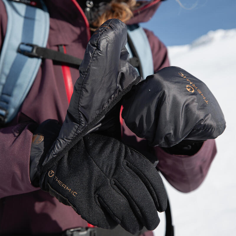 Warme en duurzame handschoenen met een isolerende overwant - Touring Versatile