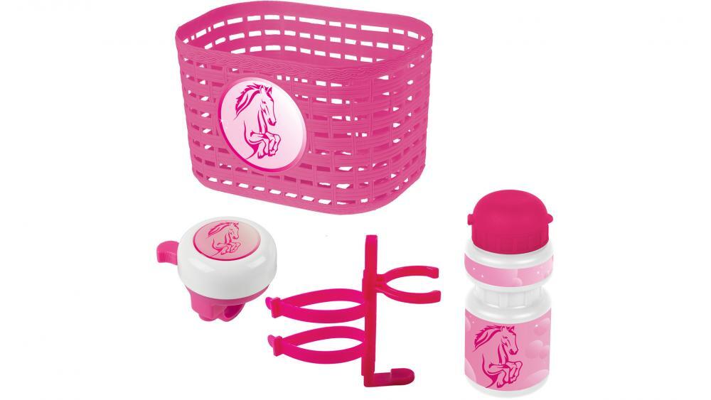 MESSINGSCHLAGER Ventura accessoiresset Paard meisjes roze/wit 4-delig