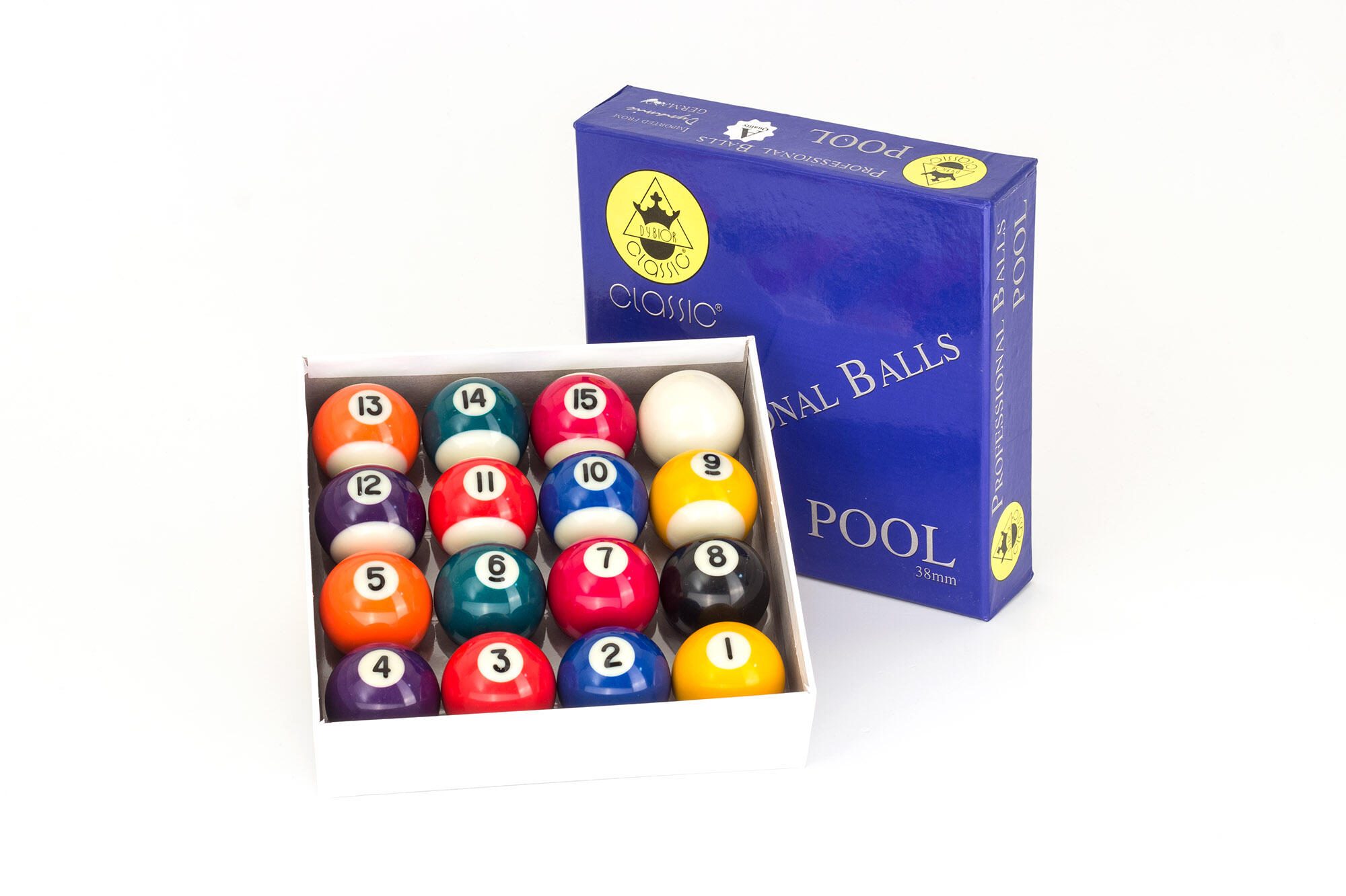 Pool Billard-Kugelsatz 38,0mm für kleine Billardtische bis 6 Fuss 2/2