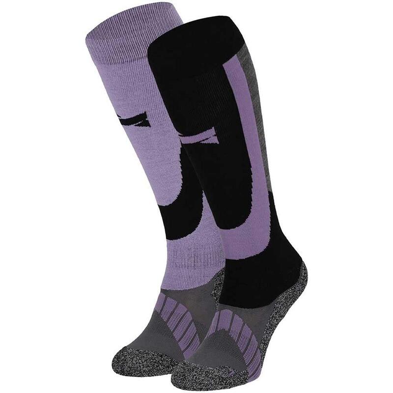 Xtreme Chaussettes de Ski Unisexe lot de 6 Multi-Violet