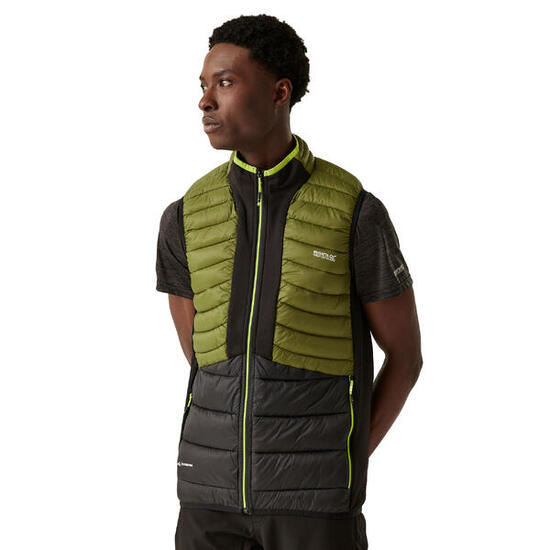 Veste Sans Manches LEEDRE Homme (Vert Néphrite / Noir)
