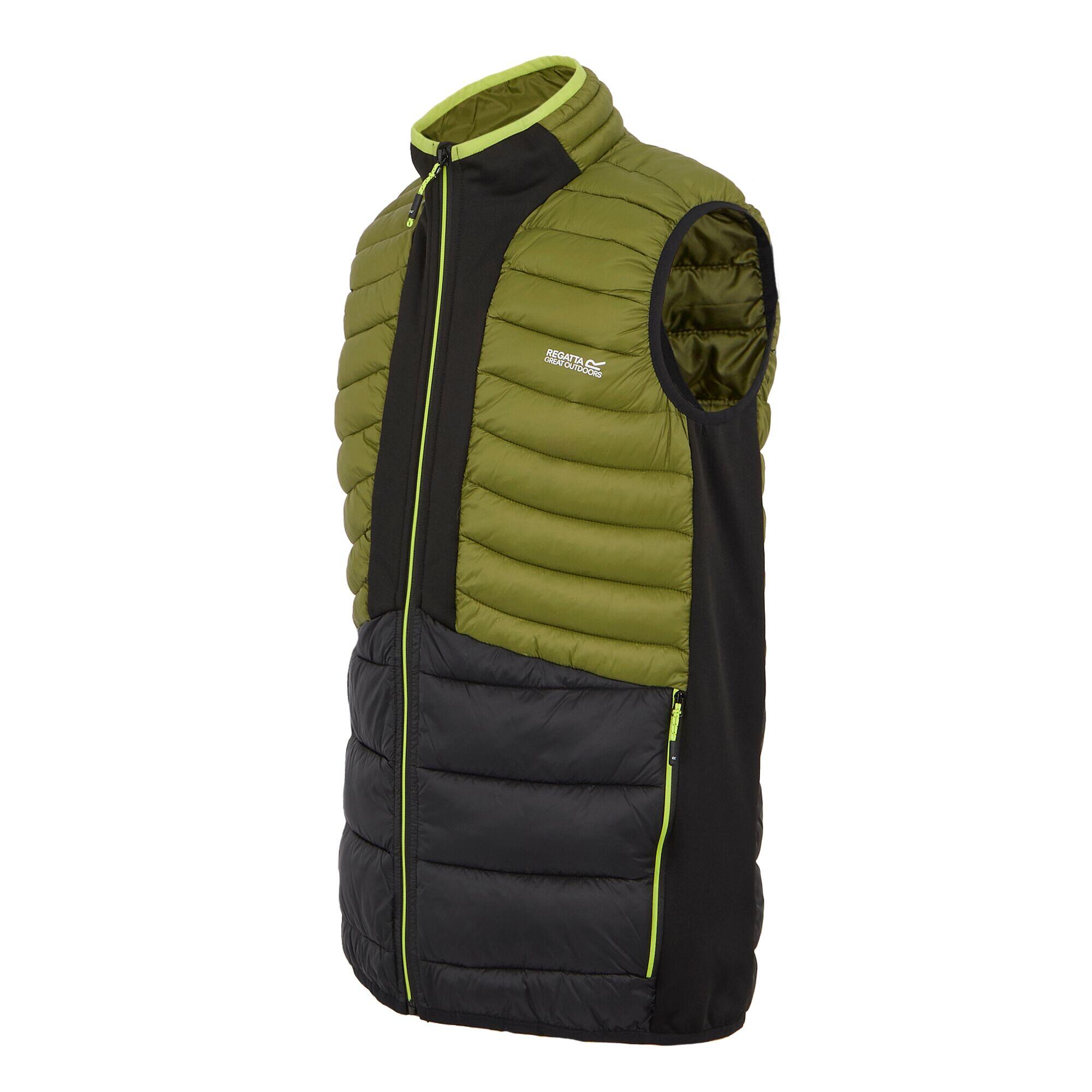 Mens Leedre Hybrid Gilet (Nephrite Green/Black) 3/5