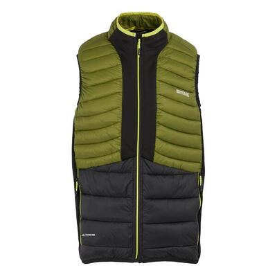 Heren leedre hybride gilet (nefriet groen/zwart)