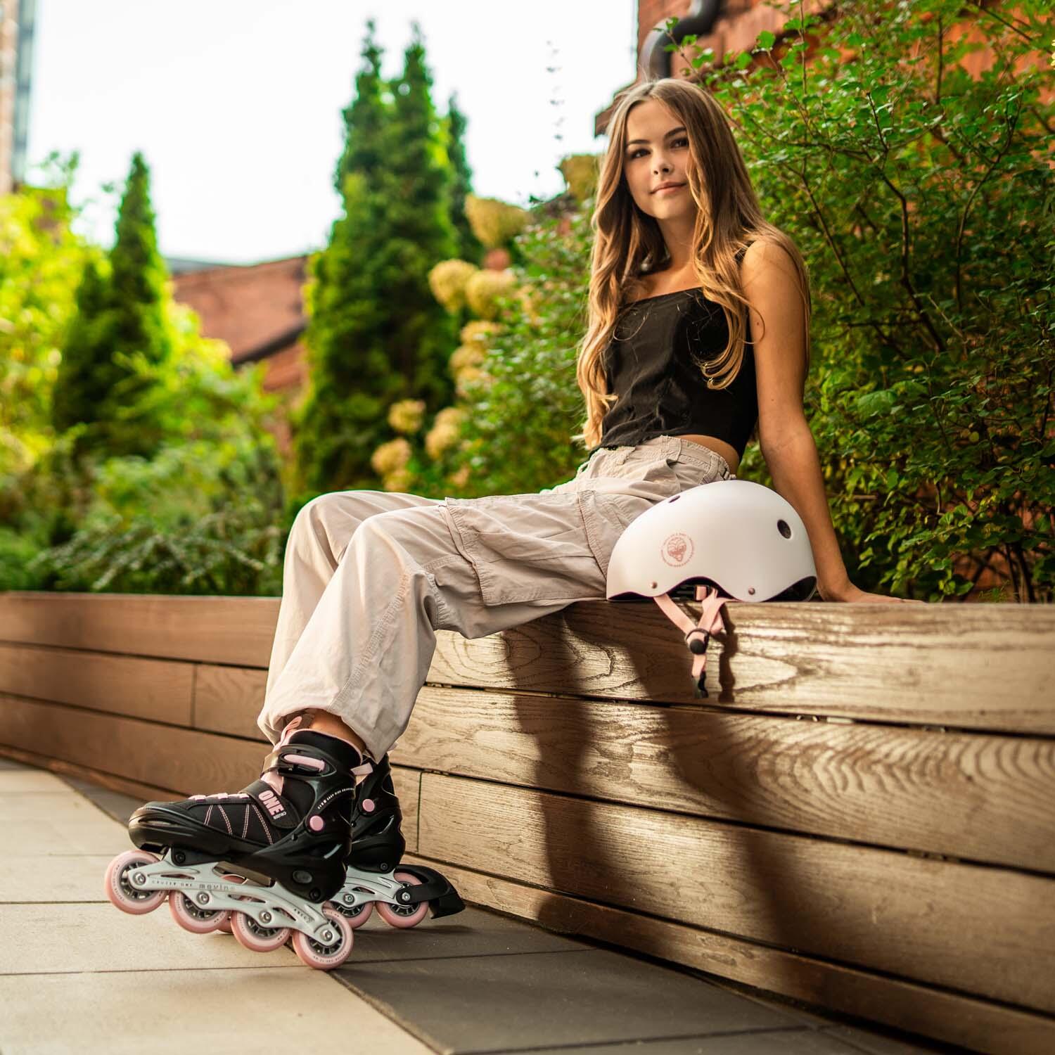 Pattini In Linea Movino Cruzer B2 - Regolabili Taglia 38-41, Ruote 80mm, Cuscinetti ABEC9, Per Principianti E Esperti - Foto 5