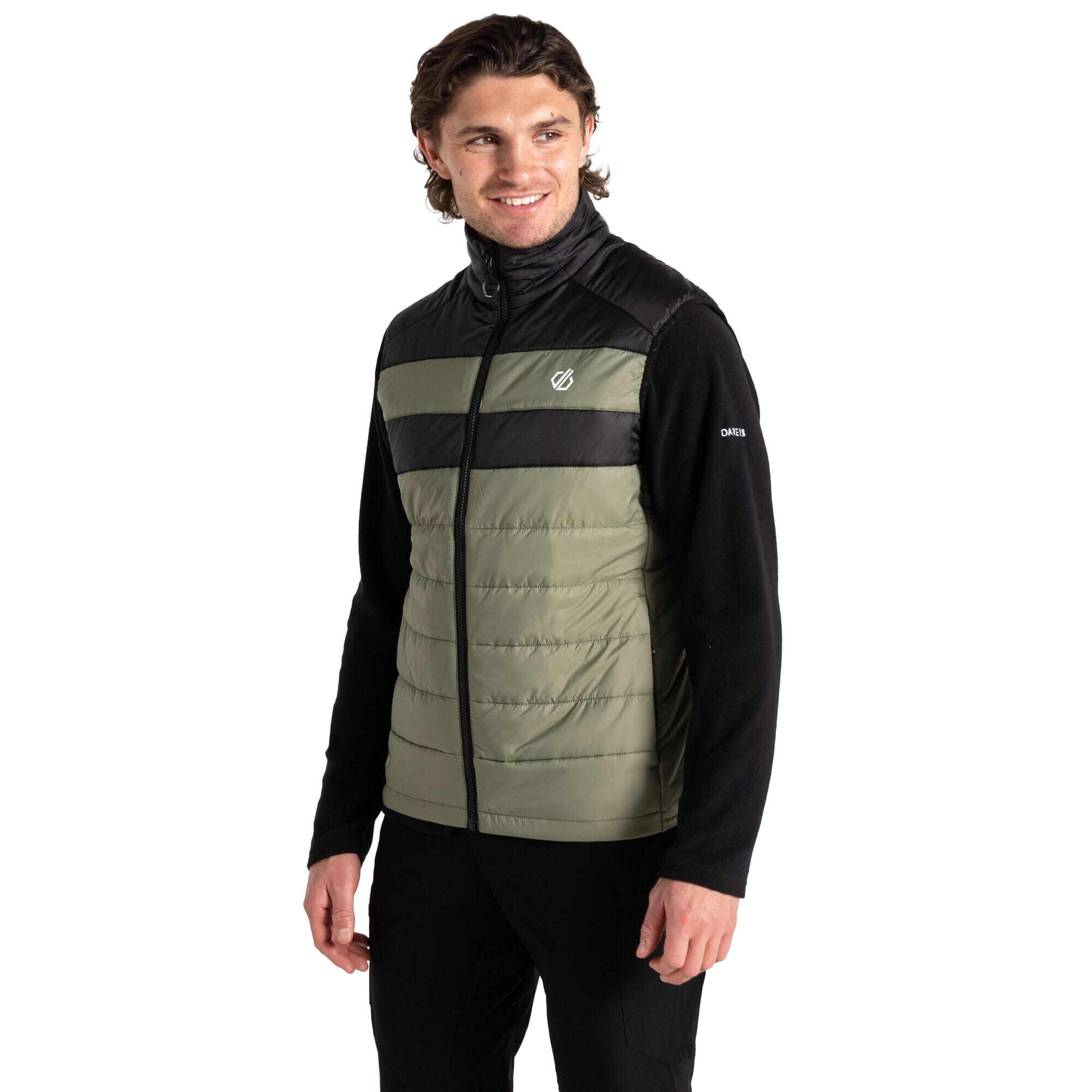 Mens Touring II Colour Block Gilet (Olivine Green/Black) 4/5
