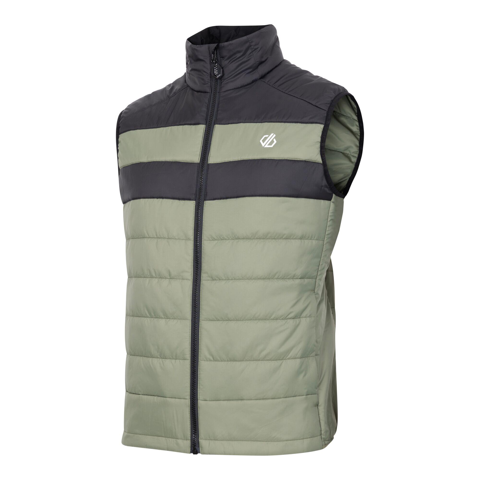 Mens Touring II Colour Block Gilet (Olivine Green/Black) 3/5