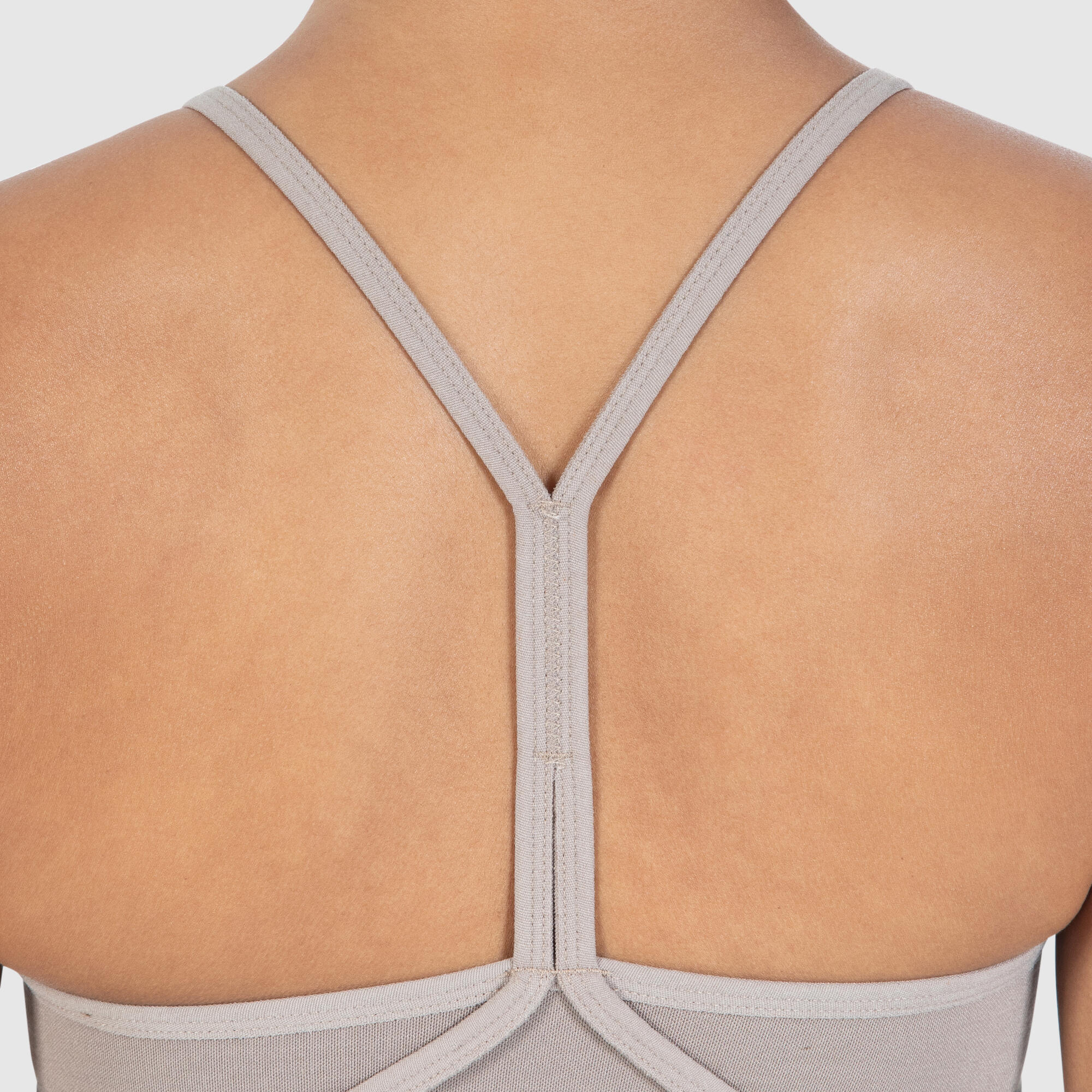 Damen Sport BH Solid Scrunch Icon Hellbraun 5/6