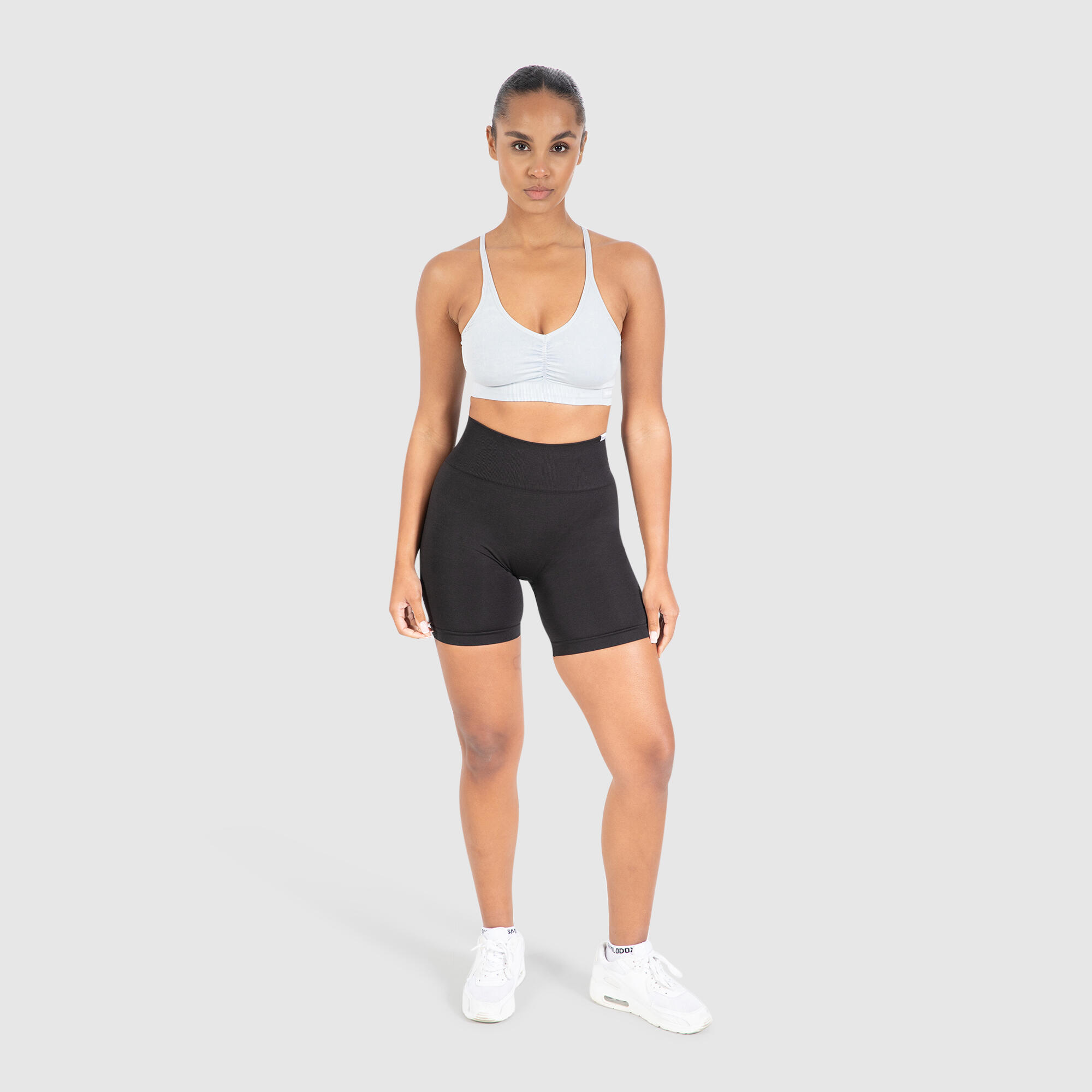 Damen Sport BH Batik Scrunch Icon Hellblau 3/6